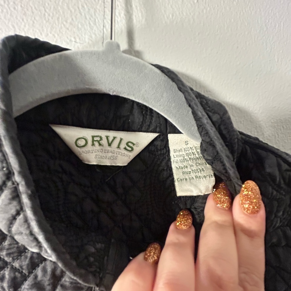 Orvis Women's Charcoal Quilted Vest - Picture 3 of 3